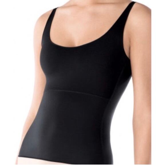 Spanx Hide & Sleek Cami Shaping Tank Slimming Cool Top Black NWT Size 1X - Picture 1 of 7